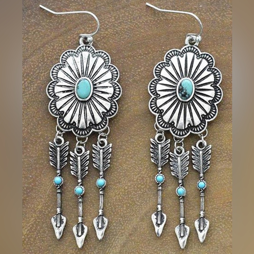 Silver earrings
